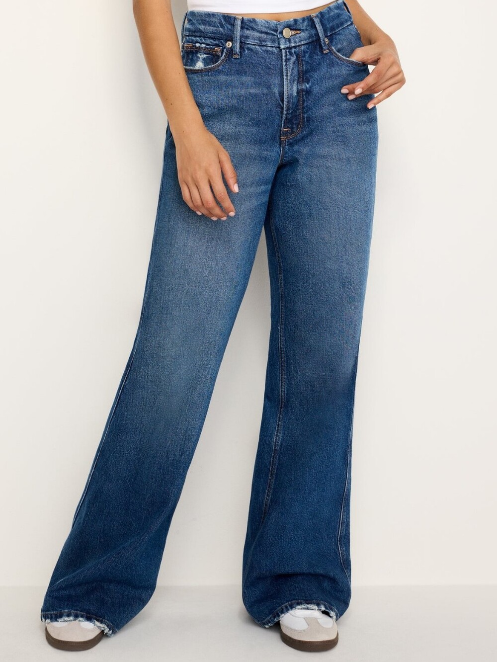 Good American Skate Wide-Leg Jeans Indigo Size 8/29